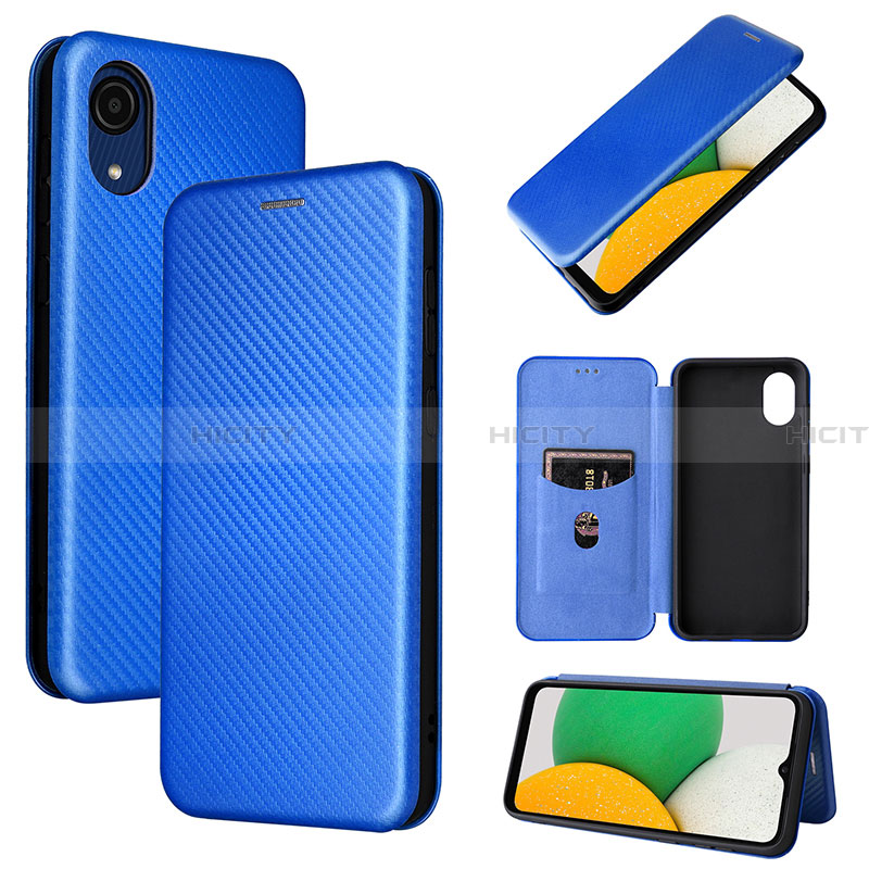 Custodia Portafoglio In Pelle Cover con Supporto L04Z per Samsung Galaxy A03 Core