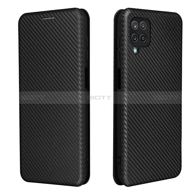 Custodia Portafoglio In Pelle Cover con Supporto L04Z per Samsung Galaxy A12 5G Nero