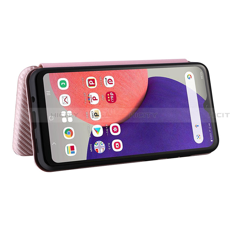 Custodia Portafoglio In Pelle Cover con Supporto L04Z per Samsung Galaxy A22 5G SC-56B