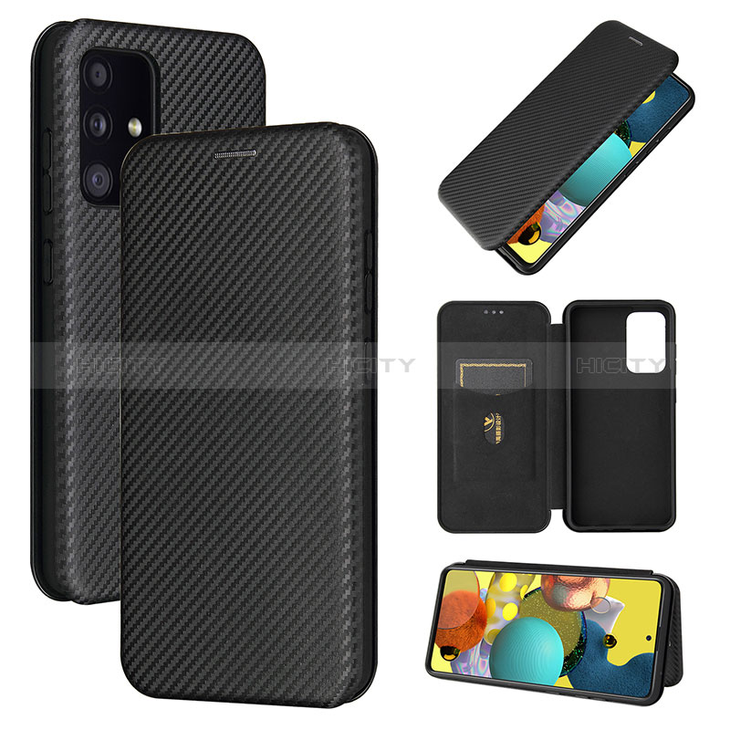 Custodia Portafoglio In Pelle Cover con Supporto L04Z per Samsung Galaxy A52s 5G Nero