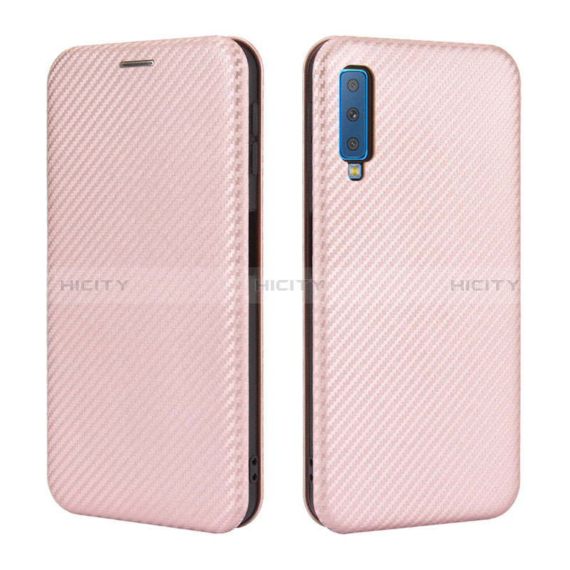 Custodia Portafoglio In Pelle Cover con Supporto L04Z per Samsung Galaxy A7 (2018) A750