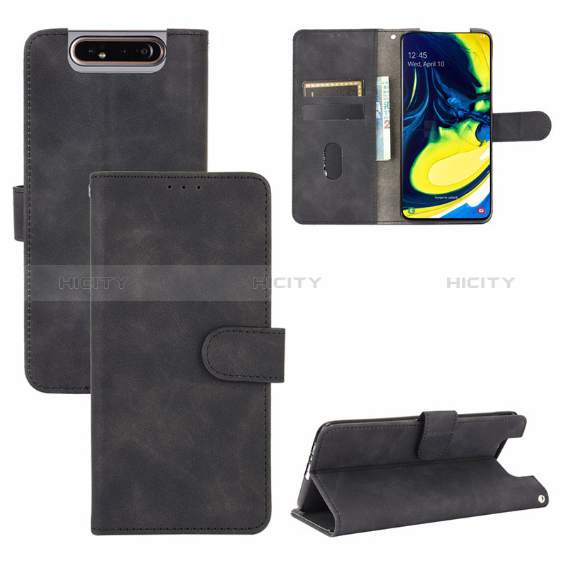 Custodia Portafoglio In Pelle Cover con Supporto L04Z per Samsung Galaxy A80