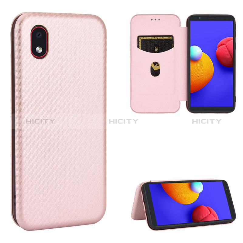 Custodia Portafoglio In Pelle Cover con Supporto L04Z per Samsung Galaxy M01 Core