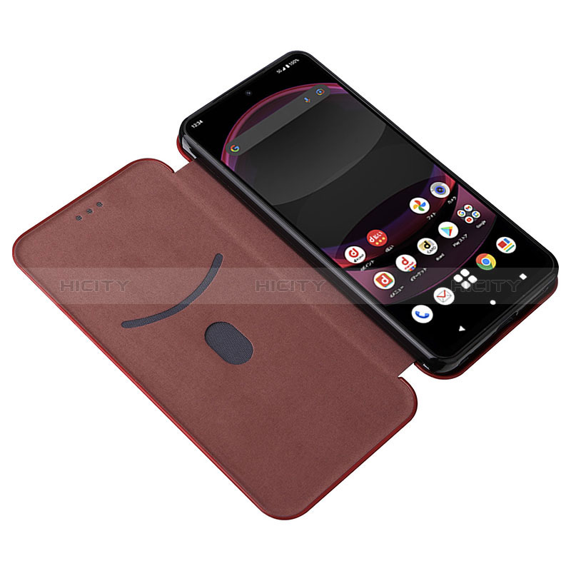 Custodia Portafoglio In Pelle Cover con Supporto L04Z per Sharp Aquos R8 Pro