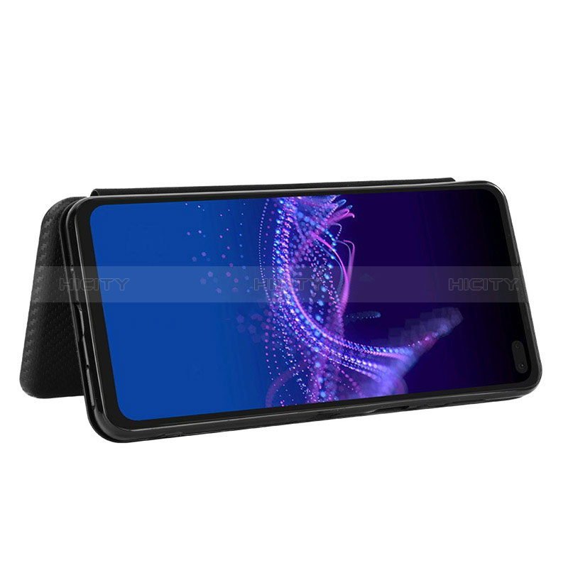 Custodia Portafoglio In Pelle Cover con Supporto L04Z per Sharp Aquos Sense4 Plus