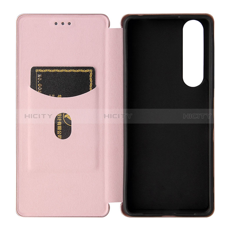 Custodia Portafoglio In Pelle Cover con Supporto L04Z per Sony Xperia 1 III