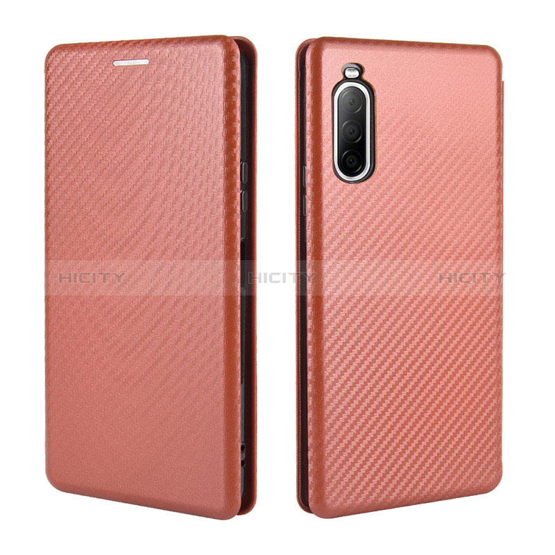 Custodia Portafoglio In Pelle Cover con Supporto L04Z per Sony Xperia 10 II