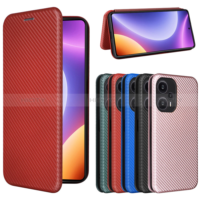 Custodia Portafoglio In Pelle Cover con Supporto L04Z per Xiaomi Poco F5 5G