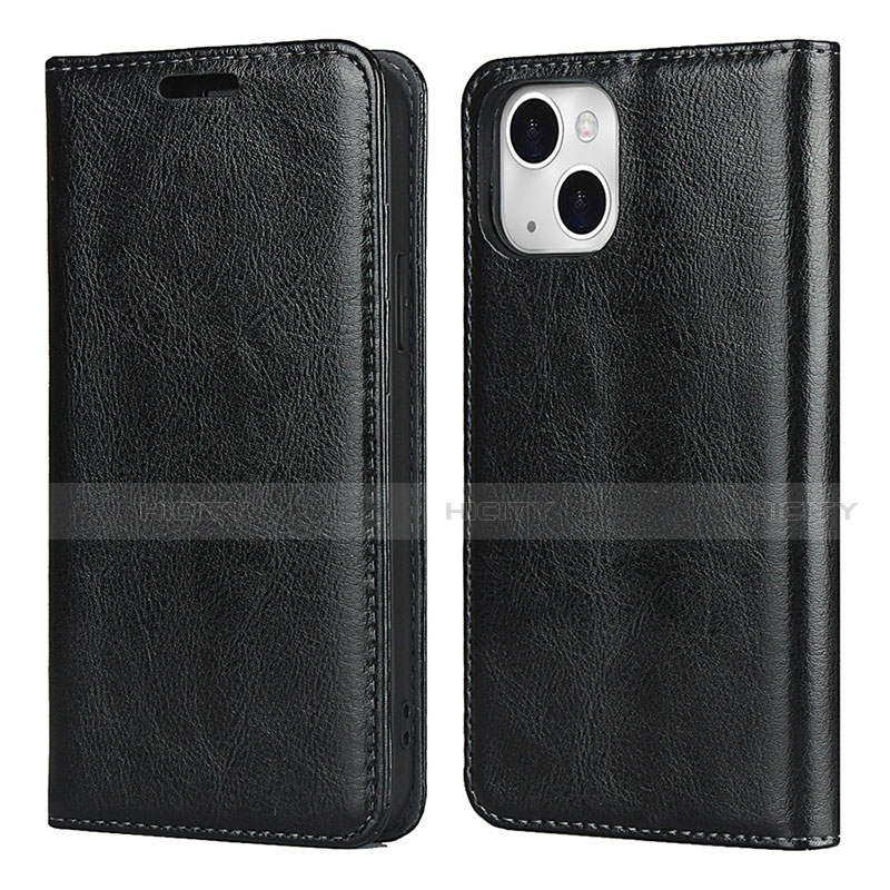 Custodia Portafoglio In Pelle Cover con Supporto L05 per Apple iPhone 13 Nero