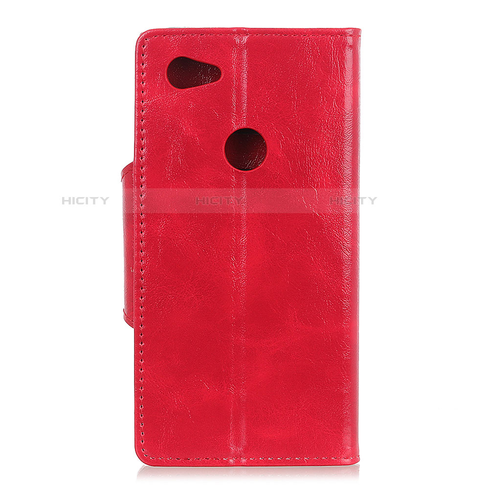 Custodia Portafoglio In Pelle Cover con Supporto L05 per Google Pixel 3a XL Rosso