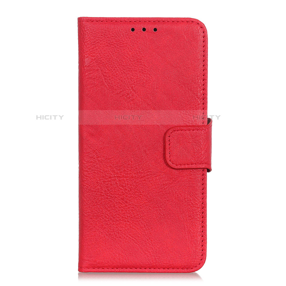 Custodia Portafoglio In Pelle Cover con Supporto L05 per Google Pixel 4 Rosso