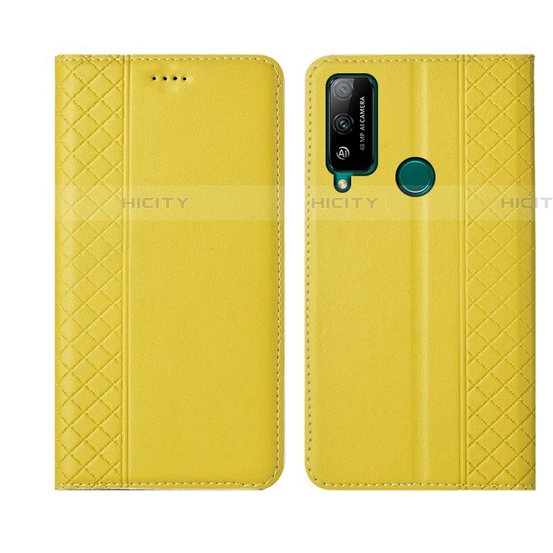 Custodia Portafoglio In Pelle Cover con Supporto L05 per Huawei Honor Play4T Giallo