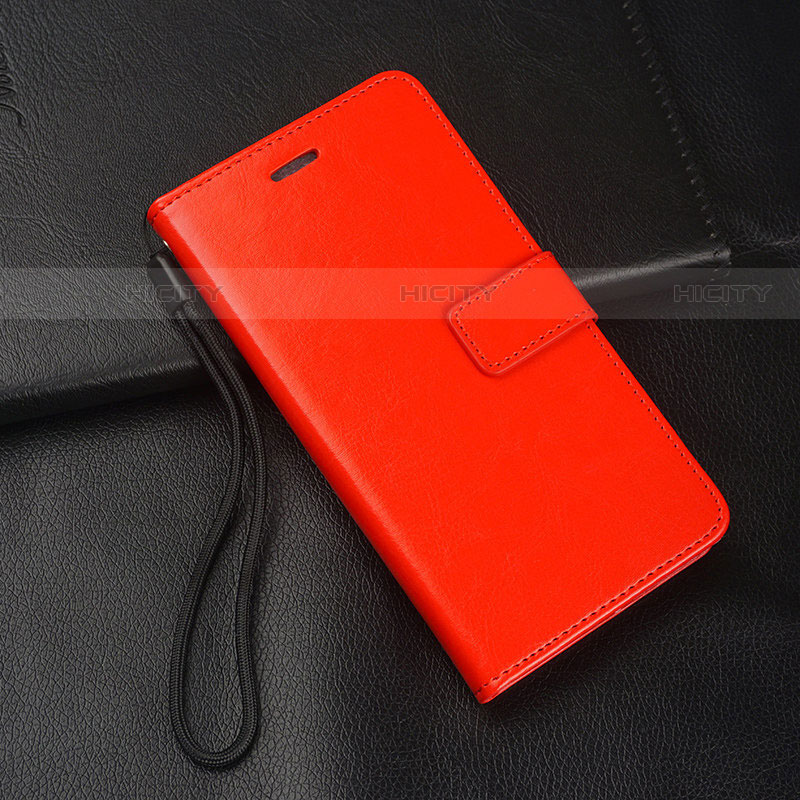 Custodia Portafoglio In Pelle Cover con Supporto L05 per Huawei P Smart Pro (2019) Rosso