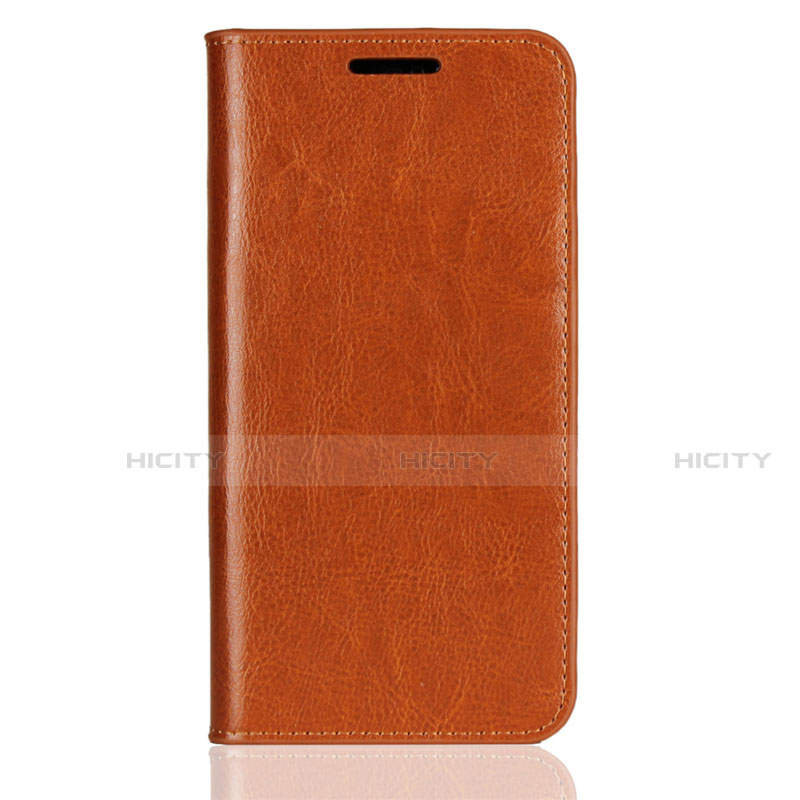 Custodia Portafoglio In Pelle Cover con Supporto L05 per Huawei P20 Lite Arancione