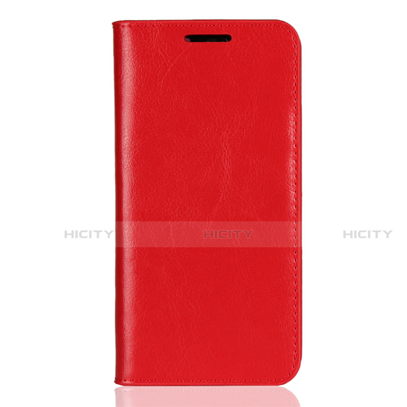 Custodia Portafoglio In Pelle Cover con Supporto L05 per Huawei P20 Lite Rosso