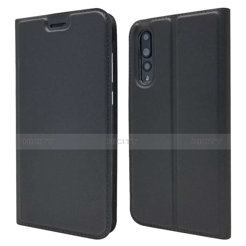 Custodia Portafoglio In Pelle Cover con Supporto L05 per Huawei P20 Pro Nero