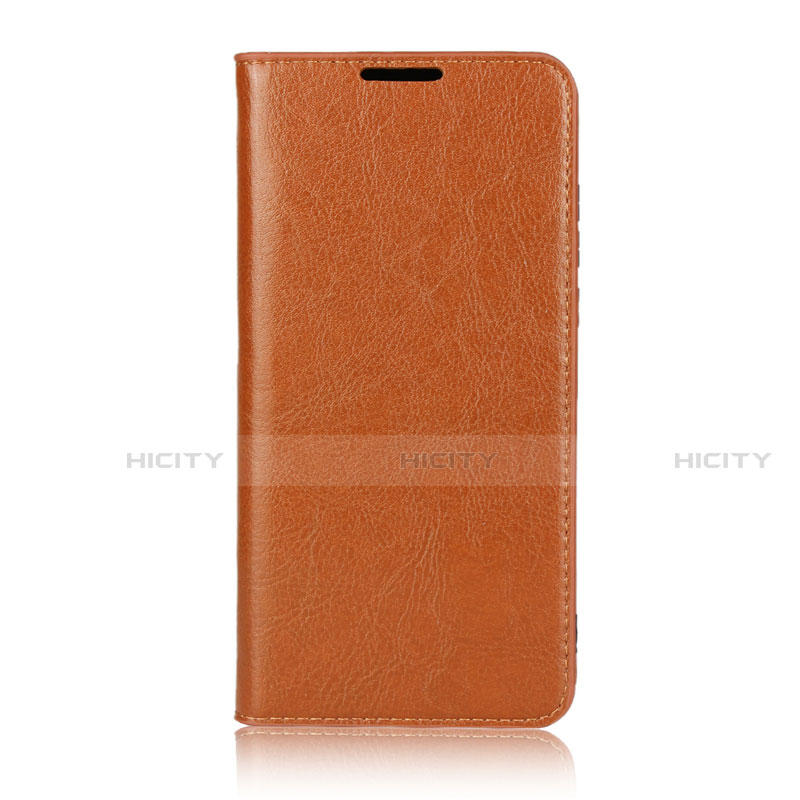 Custodia Portafoglio In Pelle Cover con Supporto L05 per Huawei P30 Lite XL Arancione