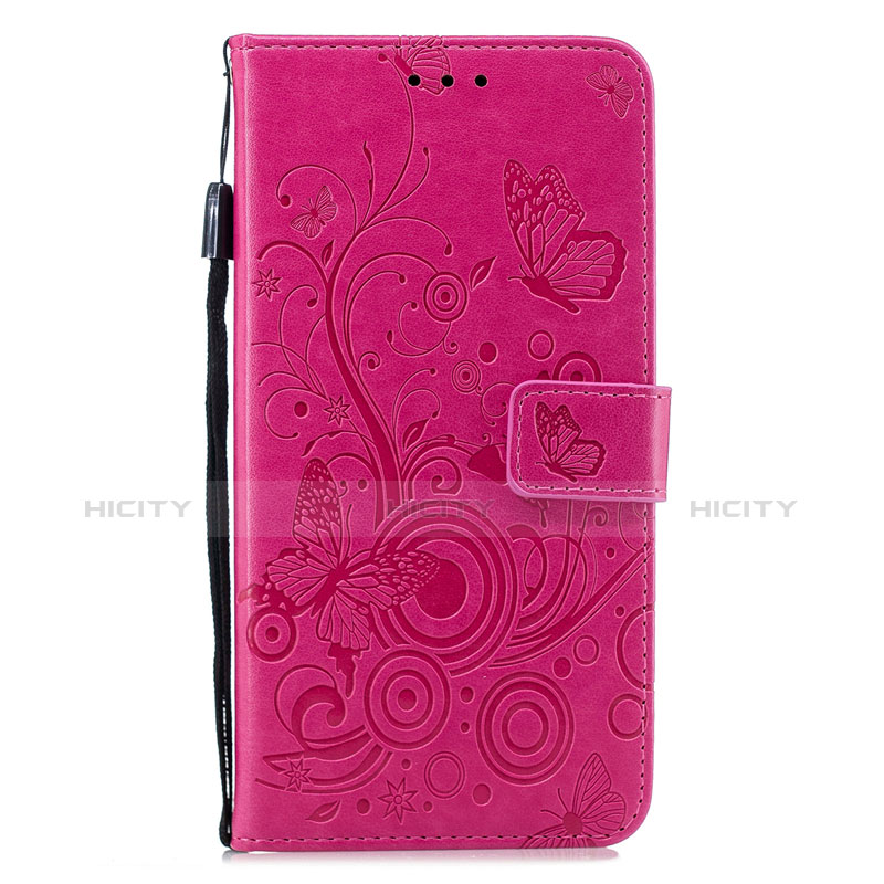 Custodia Portafoglio In Pelle Cover con Supporto L05 per Huawei P30 Rosa Caldo