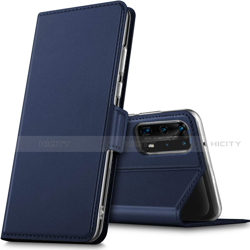 Custodia Portafoglio In Pelle Cover con Supporto L05 per Huawei P40 Pro+ Plus Blu