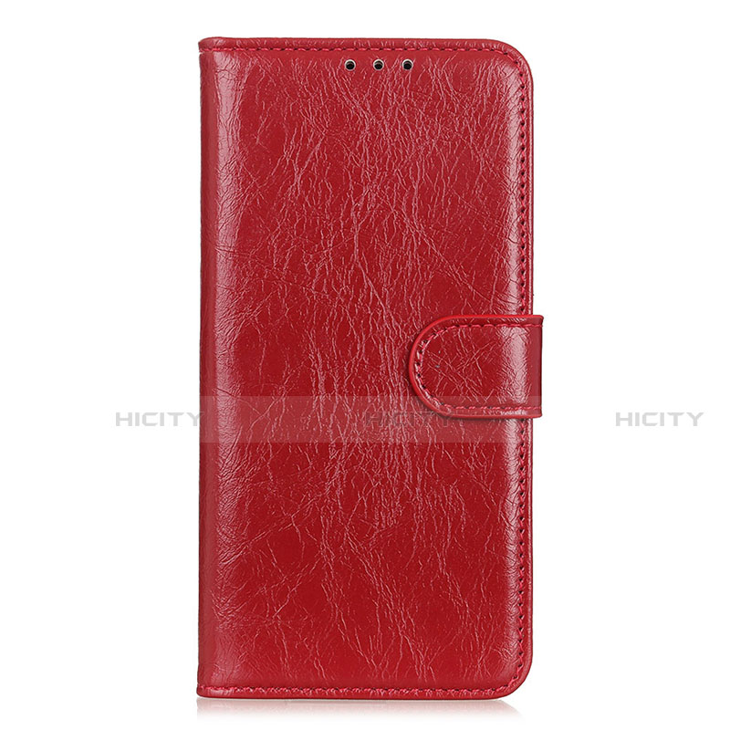 Custodia Portafoglio In Pelle Cover con Supporto L05 per Nokia C3 Rosso