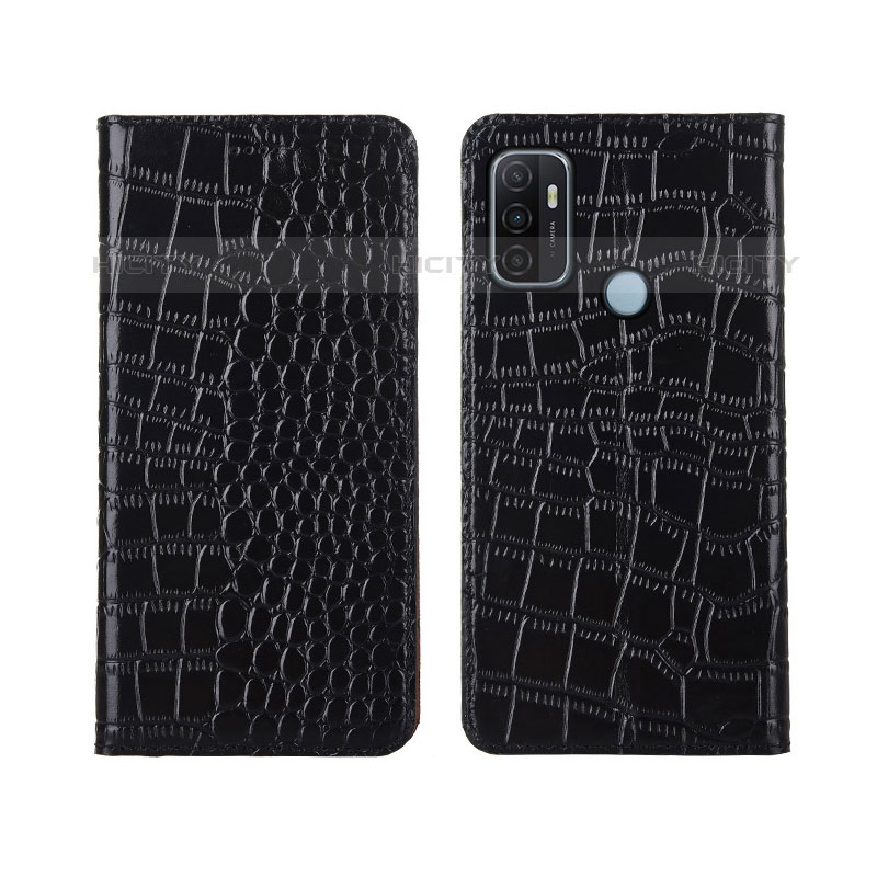 Custodia Portafoglio In Pelle Cover con Supporto L05 per Oppo A11s Nero