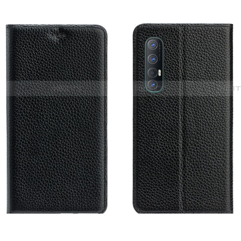 Custodia Portafoglio In Pelle Cover con Supporto L05 per Oppo Reno3 Pro Nero