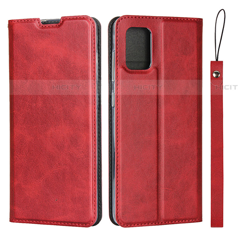 Custodia Portafoglio In Pelle Cover con Supporto L05 per Samsung Galaxy A71 5G Rosso