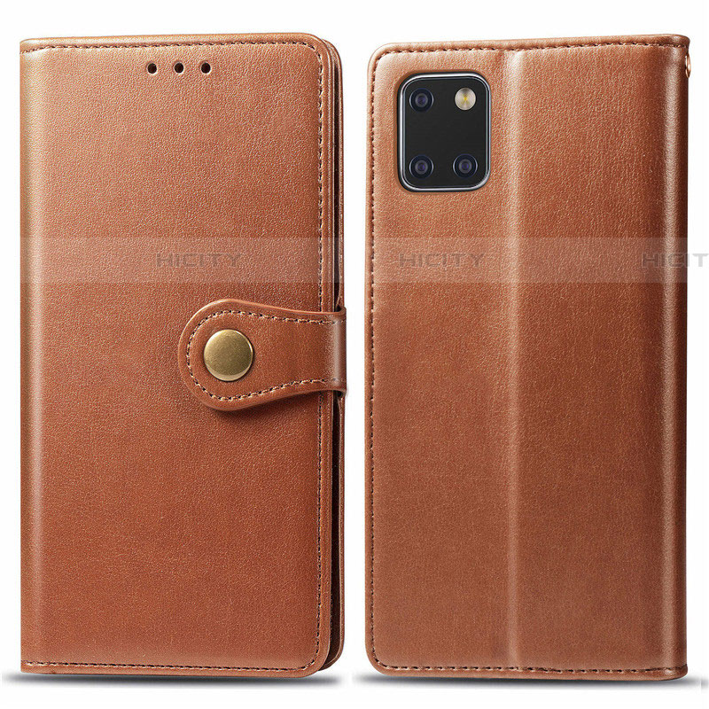 Custodia Portafoglio In Pelle Cover con Supporto L05 per Samsung Galaxy M60s Arancione