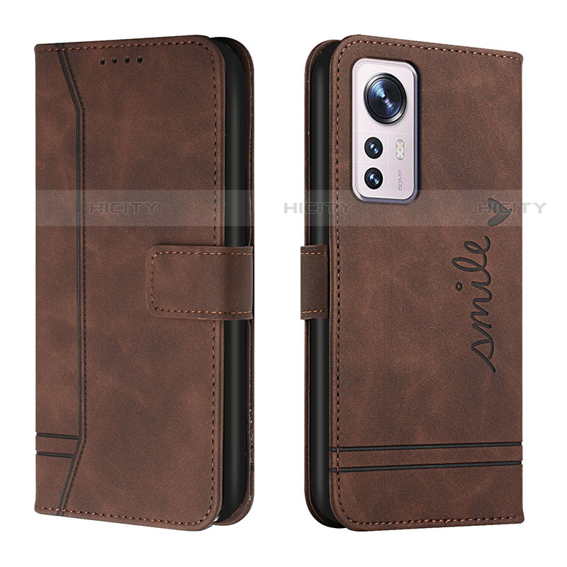 Custodia Portafoglio In Pelle Cover con Supporto L05 per Xiaomi Mi 12X 5G Marrone