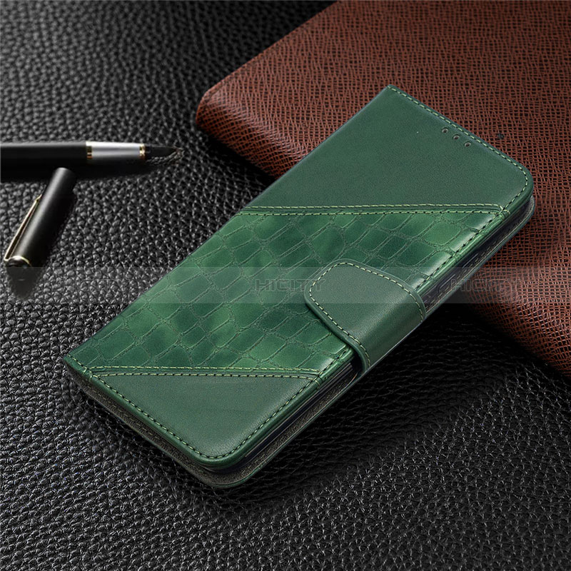 Custodia Portafoglio In Pelle Cover con Supporto L05 per Xiaomi POCO C3 Verde