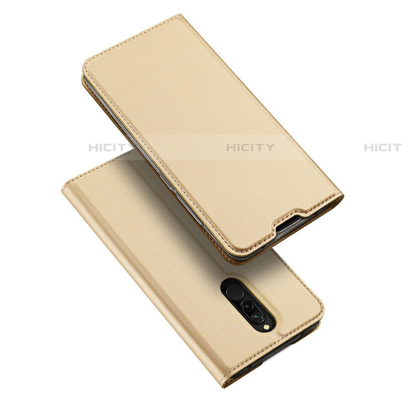 Custodia Portafoglio In Pelle Cover con Supporto L05 per Xiaomi Redmi 8 Oro