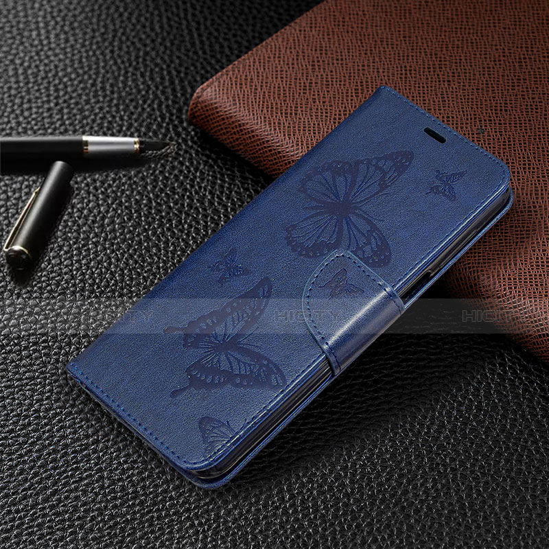 Custodia Portafoglio In Pelle Cover con Supporto L05 per Xiaomi Redmi Note 9 Pro Max Blu