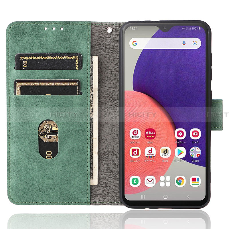 Custodia Portafoglio In Pelle Cover con Supporto L05Z per Samsung Galaxy A22 5G SC-56B