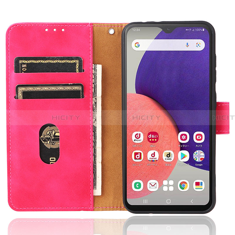 Custodia Portafoglio In Pelle Cover con Supporto L05Z per Samsung Galaxy A22 5G SC-56B