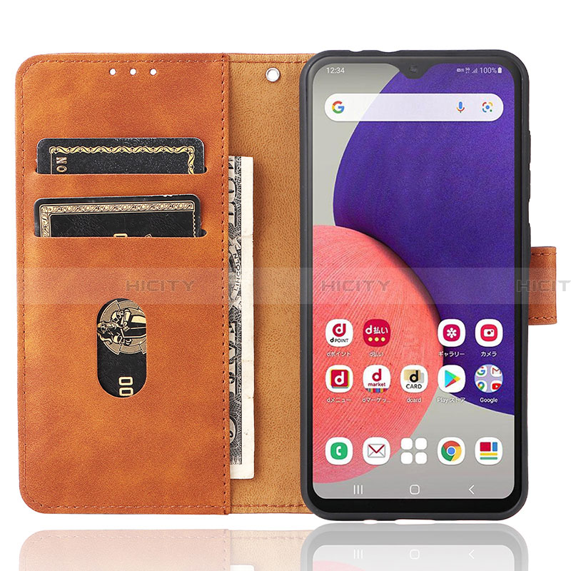 Custodia Portafoglio In Pelle Cover con Supporto L05Z per Samsung Galaxy A22 5G SC-56B