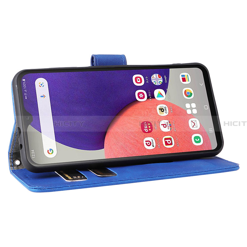 Custodia Portafoglio In Pelle Cover con Supporto L05Z per Samsung Galaxy A22 5G SC-56B