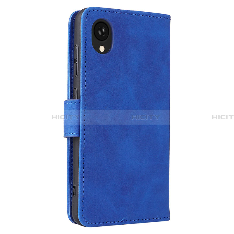 Custodia Portafoglio In Pelle Cover con Supporto L05Z per Samsung Galaxy A22 5G SC-56B Blu