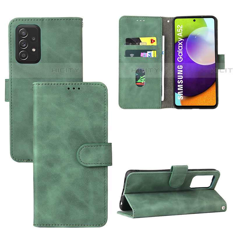 Custodia Portafoglio In Pelle Cover con Supporto L05Z per Samsung Galaxy A52 5G