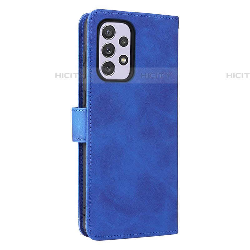 Custodia Portafoglio In Pelle Cover con Supporto L05Z per Samsung Galaxy A73 5G Blu