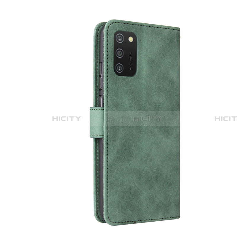 Custodia Portafoglio In Pelle Cover con Supporto L05Z per Samsung Galaxy F02S SM-E025F Verde