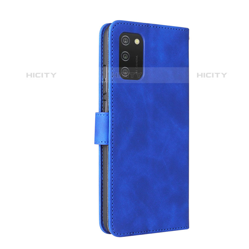 Custodia Portafoglio In Pelle Cover con Supporto L05Z per Samsung Galaxy M02s Blu
