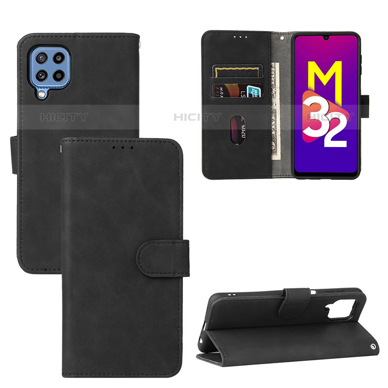 Custodia Portafoglio In Pelle Cover con Supporto L05Z per Samsung Galaxy M32 4G Nero