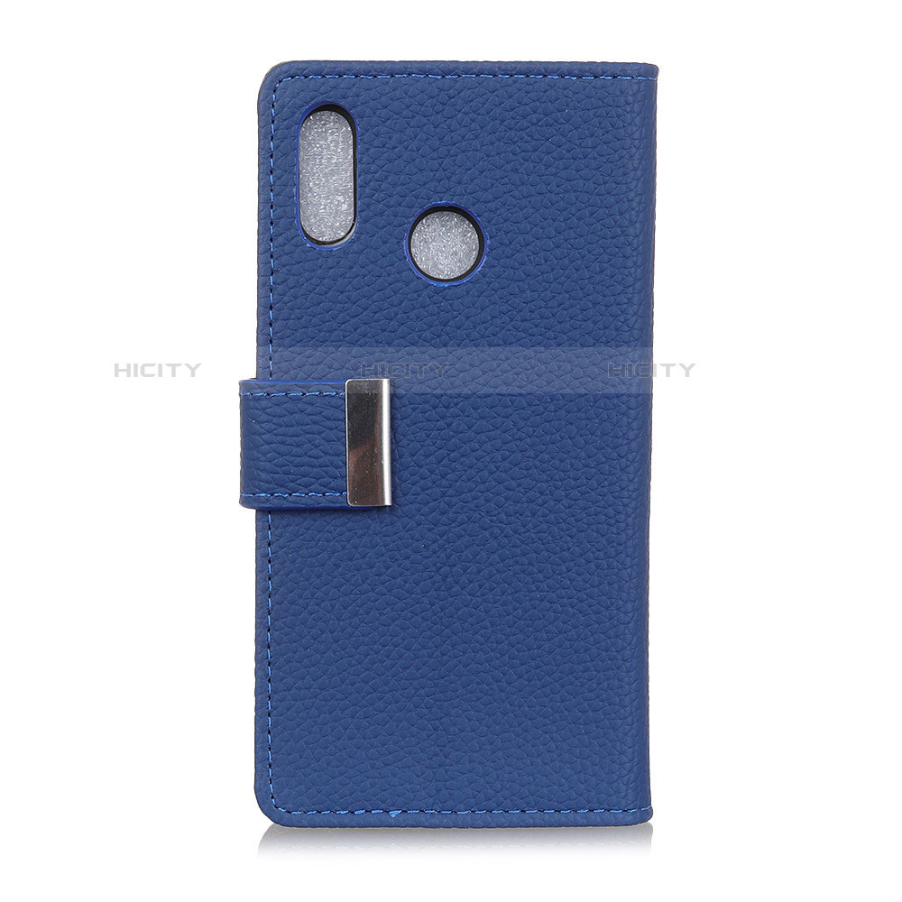 Custodia Portafoglio In Pelle Cover con Supporto L06 per Asus Zenfone 5 ZS620KL Blu