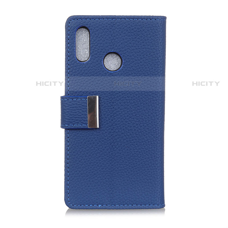 Custodia Portafoglio In Pelle Cover con Supporto L06 per Asus Zenfone Max ZB555KL Blu