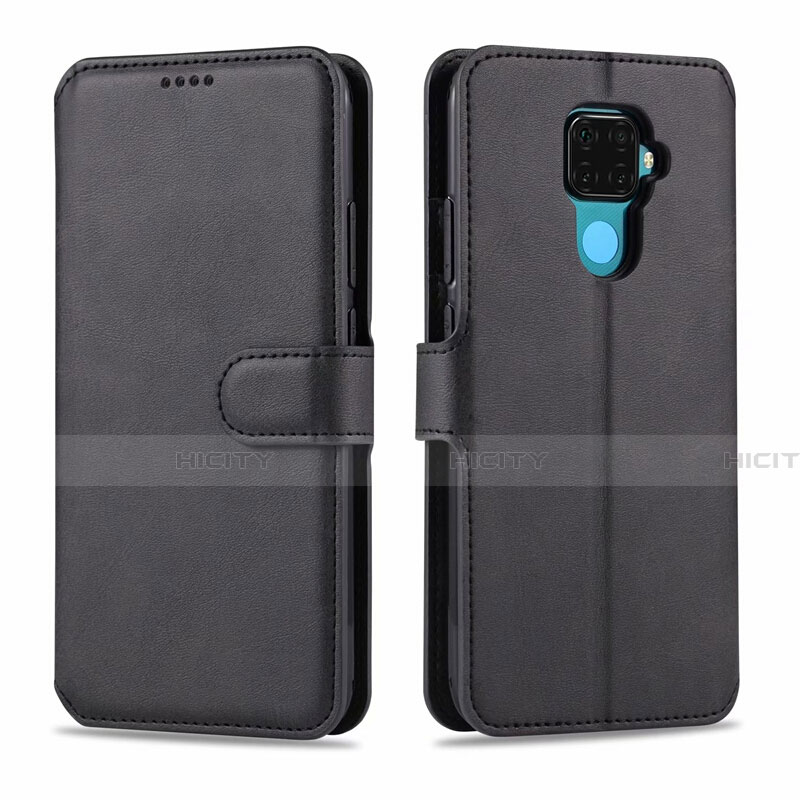 Custodia Portafoglio In Pelle Cover con Supporto L06 per Huawei Mate 30 Lite Nero