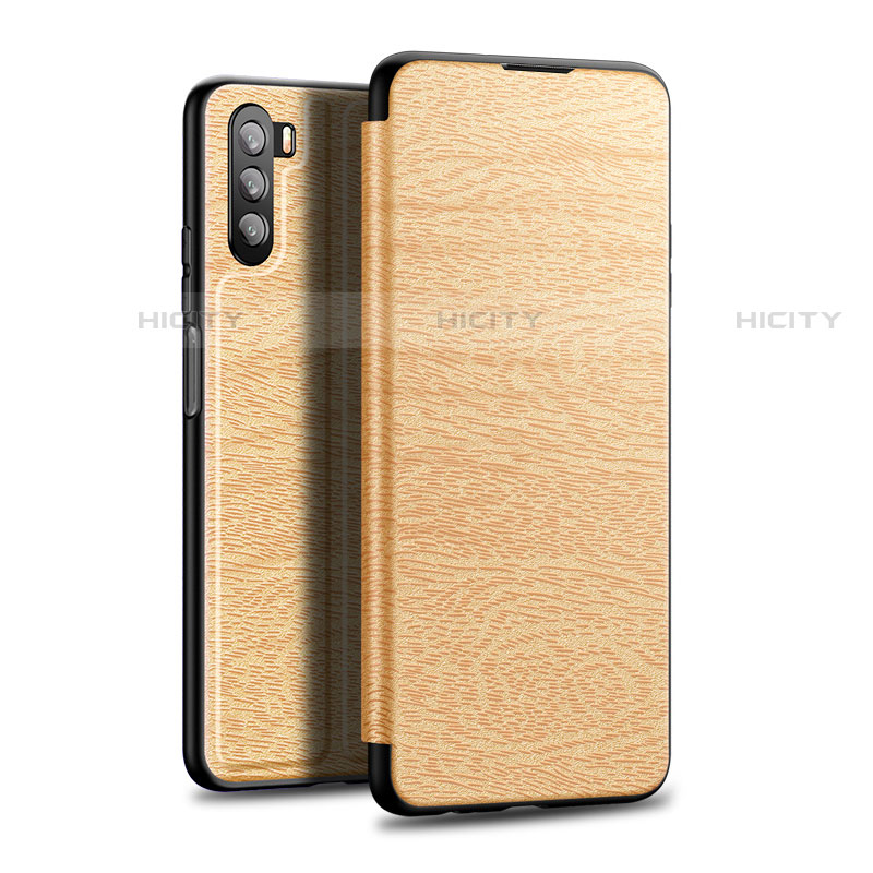 Custodia Portafoglio In Pelle Cover con Supporto L06 per Huawei Mate 40 Lite 5G Oro