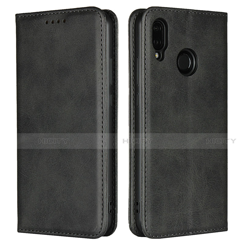 Custodia Portafoglio In Pelle Cover con Supporto L06 per Huawei Nova 3e Nero