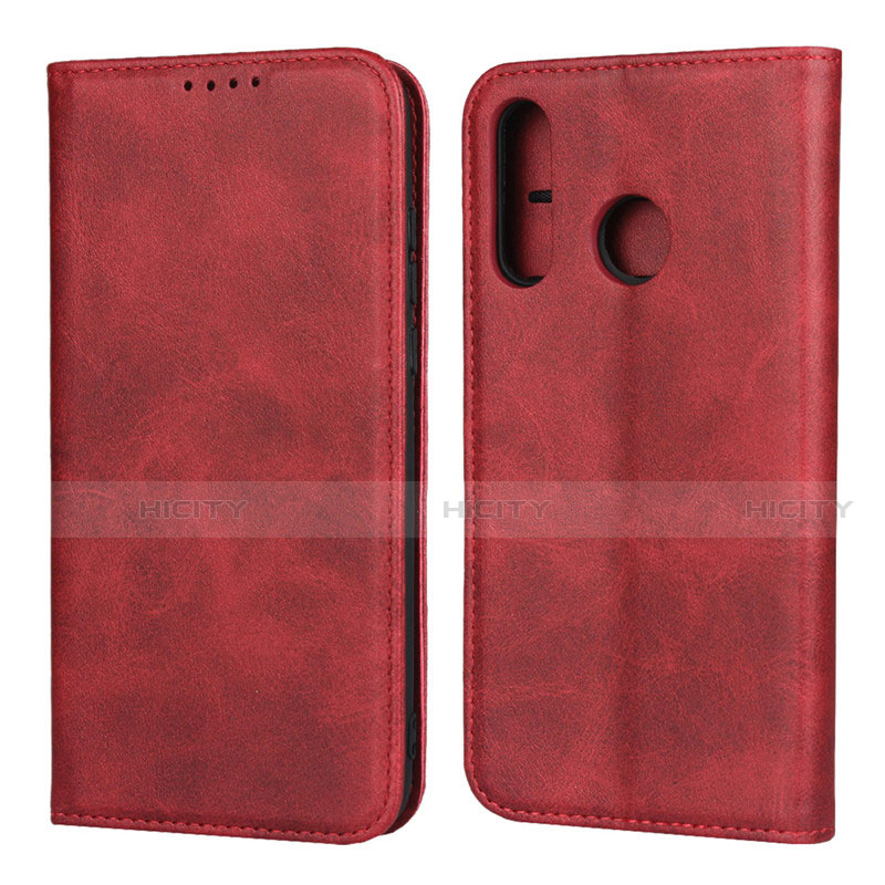 Custodia Portafoglio In Pelle Cover con Supporto L06 per Huawei Nova 4e Rosso