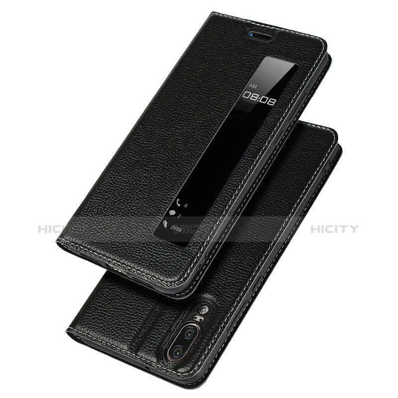 Custodia Portafoglio In Pelle Cover con Supporto L06 per Huawei P20