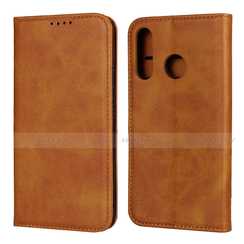 Custodia Portafoglio In Pelle Cover con Supporto L06 per Huawei P30 Lite New Edition Arancione